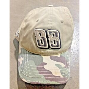 Dale Earnhardt Jr 88 Tan Camo OSFM Hat NASCAR Chevy Hendrick 25th Anniv